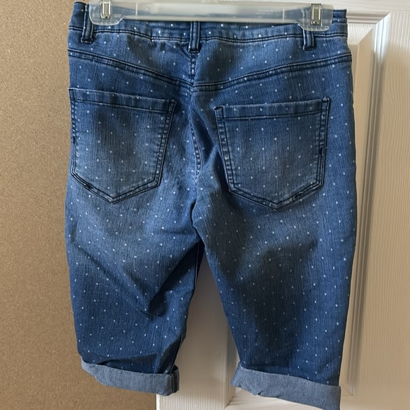 Liverpool polkadot denim shorts - Picture 2 of 2